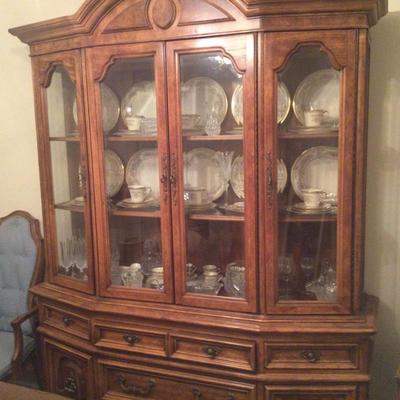 China cabinet in dining room