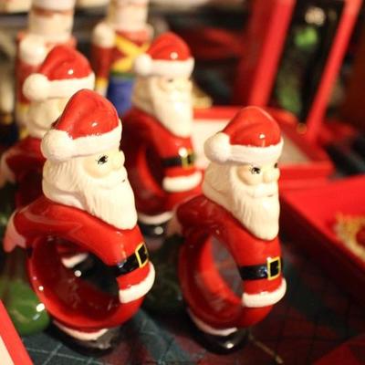 Santa napkin holders