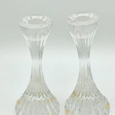 (2) Baccarat France Candle Holders
