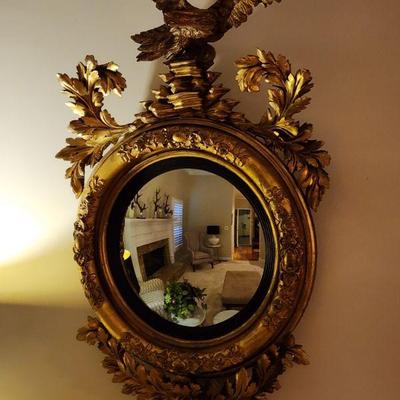 Giltwood Convex Mirror (Incredible)