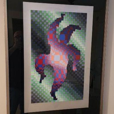 Victor Vasarely Harlequin Artwork