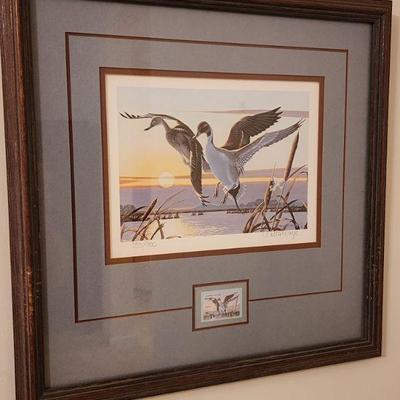 1980 Duck stamp art by Robert Wolfe. Signed 153/700