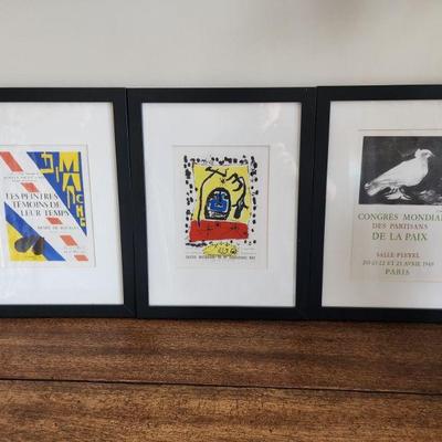 Henri Mattisse, Joan Miro', Picasso