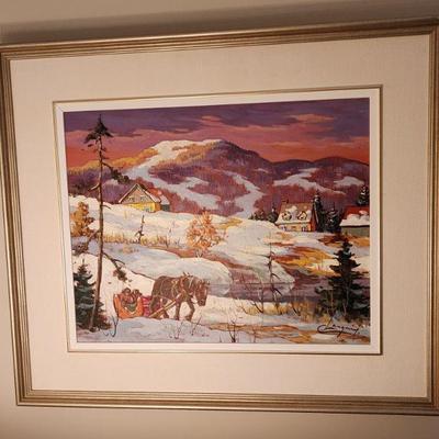 Claude Langevin Signed hand painted. VERY NICE!