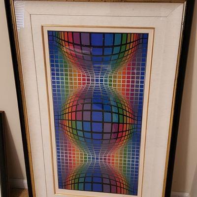 Victor Vasarely "Senza Titolo" Artwork