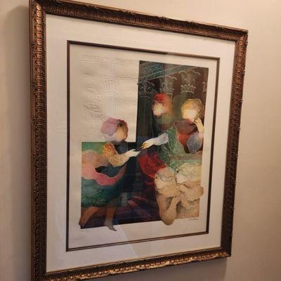 Alvar Sunol signed fine art. 