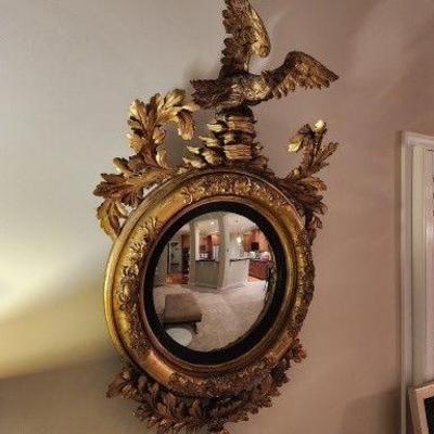 Giltwood Convex Mirror (Incredible)