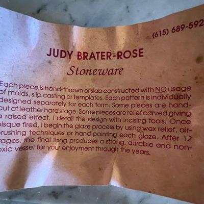 Stoneware by Judy Brater-Rose