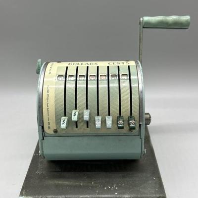 Vintage Paymaster Mechanical Check Writing Machine