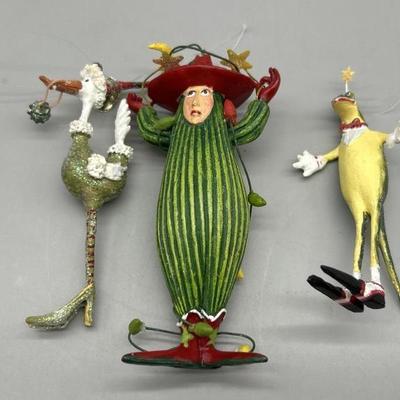 (3) Whimsical Boxed Christmas Ornaments by Dept 56