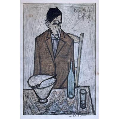 BERNARD BUFFET SIGNED PRINT | Pencil signed lower, right. - w. 10 x h. 13 in (frame)
