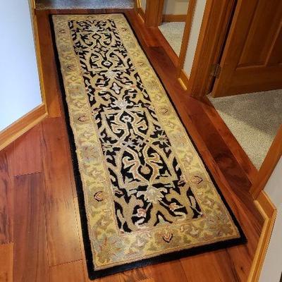 Indian hand woven wool runner 8'x2.3'