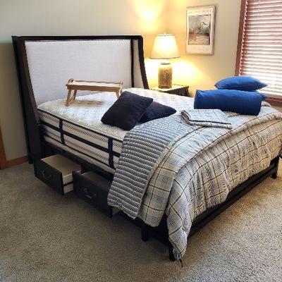 Queen storage bed