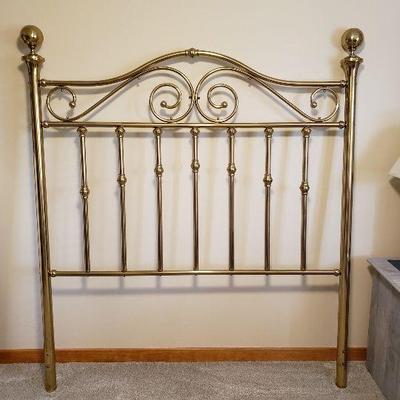 Queen brass headboard