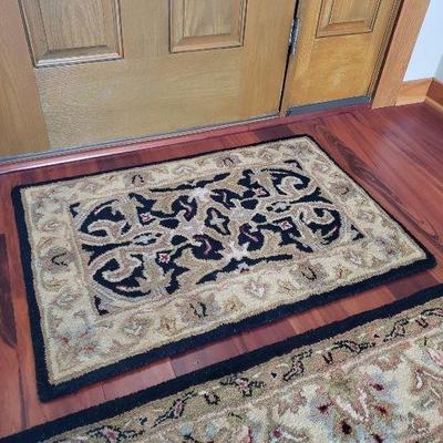 Indian hand woven wool rug