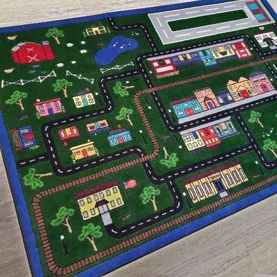 Street map children's area rug 8'x5.5'