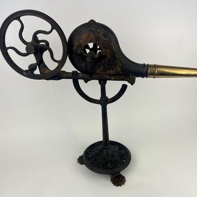 #73 â€¢ Antique Hand Crank Mechanical Bellows
