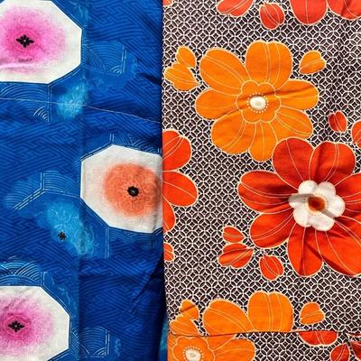 #78 â€¢ Two Vintage 1950's Japanese Futon Covers
