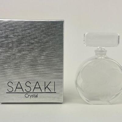 #72 â€¢ Sasaki Crystal Flower Perfume Bottle
