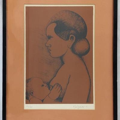 #51 â€¢ Beniamino Bufano Balinese Mother and Child 1970- Signed
