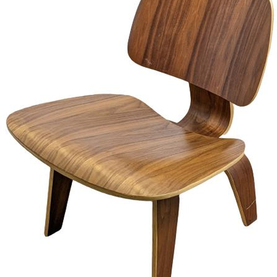 #9 â€¢ 2 of 2: LCW Eames Inspired Plywood Lounge Chair - Walnut Finish
