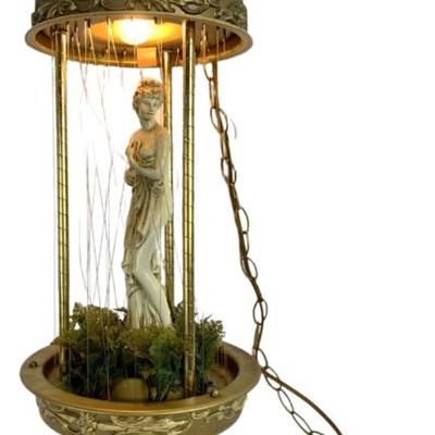 #21 â€¢ 1970's Creators Inc. Rain Lamp - Greek Goddess Statue
