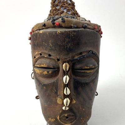 #77 â€¢ Tribal African Kuba Ngaady Helmet Mask
