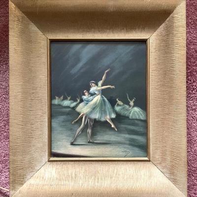 1940â€™s Ria Loederer light box ballerina print