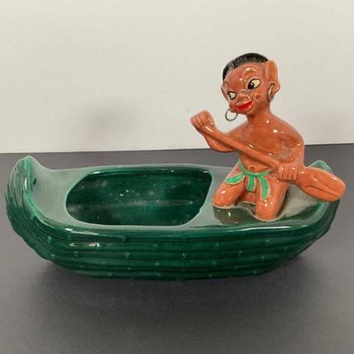 Vinatge Mid Century Gilner Happy cannibal Planter