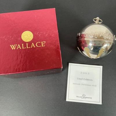 Wallace Silver Bell Ornament