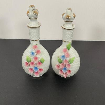 Small Porcelain japanese Perfume Bottles