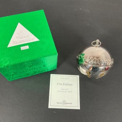 Wallace Silver Bell Ornament 