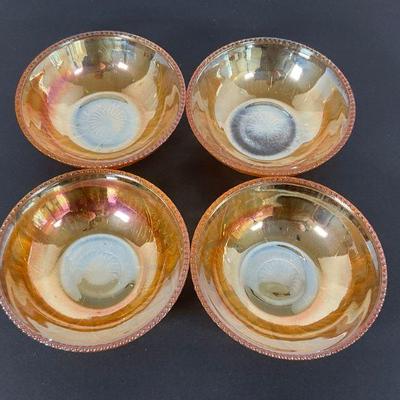 iridescent glass berry bowls