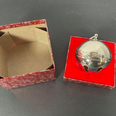 1989 wallace silver bell ornament