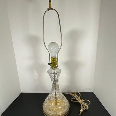 czech glass table lamp