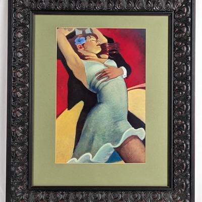 #107 â€¢ Bill Brauer: "Scarlet Dancer" Framed Fine Art Print
