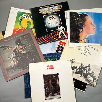 (10PC) RAY CHARLES & OTHER VINYL | Miscellaneous vinyl records including albums from artists such as Ray Charles, The Temptations, Aretha...