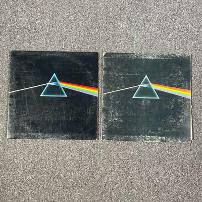 (2PC) DARK SIDE OF THE MOON BY PINK FLOYD VINYL RECORDS | Two vinyl record albums of Dark Side of the Moon by Pink Floyd, both SMAS 11163.
