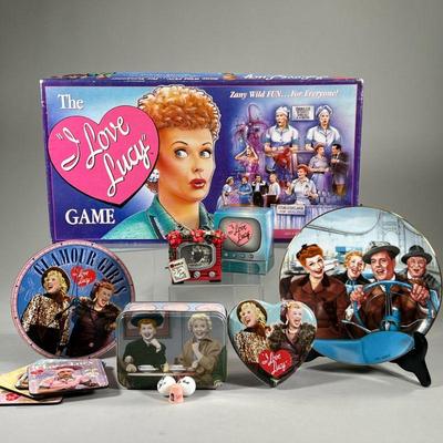 I LOVE LUCY COLLECTIBLES | Including The I Love Lucy board game, a Hamilton Collection plate, a 