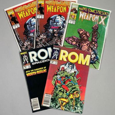 (5PC) WEAPON X & ROM COMIC COLLECTION | Including: 