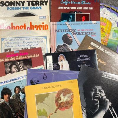 (14PC) MIXED BLUES & R&B VINYL RECORDS | Including; Nina Simone To Love Somebody (LSP 4152), Lightnin' Hopkins Brownie McGhee & Sonny...