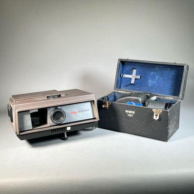 (2PC) ARGUS 542 AUTOMATIC SLIDE PROJECTOR | With slide holders. - l. 12 x w. 11 in
