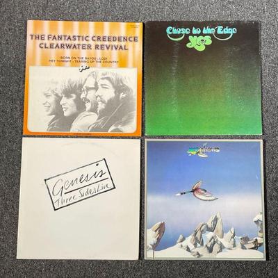 (4PC) YES, GENESIS & OTHER VINYL RECORDS | Including; Yes Close to The Edge (SD 7244), Yesshows (SD 2-510), Genesis Three Sides Live (SD...
