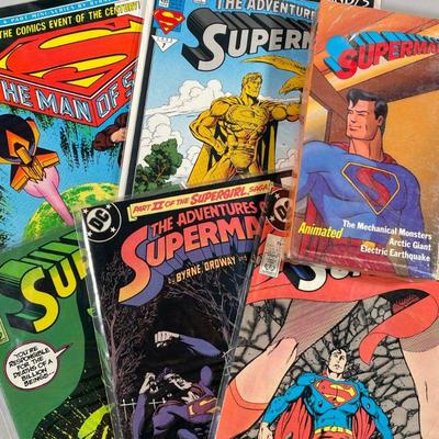 SUPERMAN COMIC BOOKS & SEALED VHS TAPE | Including; Superman #21 Parts 1 & 2 of the Supergirl Saga, Superman #22, Funeral For a Friend/5,...