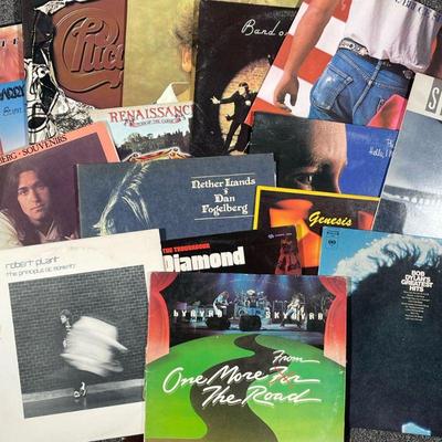 (16PC) LARGE CLASSIC ROCK VINYL ALBUMS | Including; Band on the Run Paul McCartney & The Wings (SO1-3415), Born in the U.S.A. Bruce...