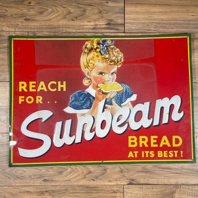 EARLY SUNBEAM ADVERTISING SIGN | w. 27.5 x h. 19.5 in
