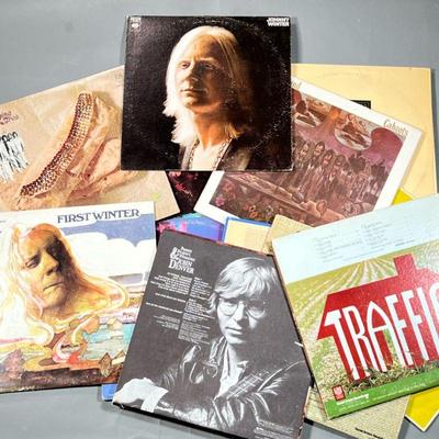(13PC) TRAFFIC & OTHER VINYL | Including record albums from artists such as Traffic, The Band, Johnny Winter, Blood Sweat & Tears, and...
