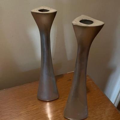 Nambe Candlestick Holders