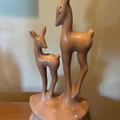 Vintage Mid Century 1950â€™s Deer Fawn TV Lamp Night Light by Kron Texas Incorporated