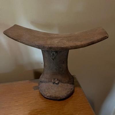 Antique Wooden Headrest 